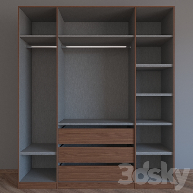 Wardrobe geometry 3ds Max - thumbnail 2