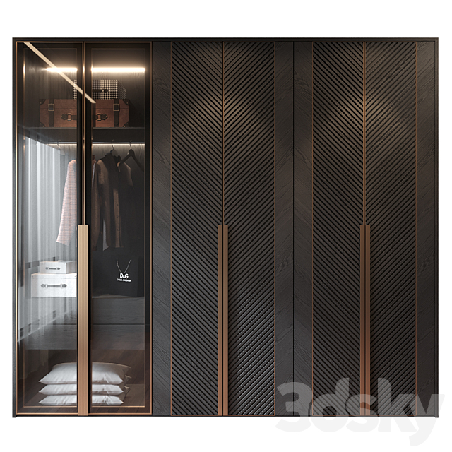 Wardrobe GHS-2397 3ds Max - thumbnail 1