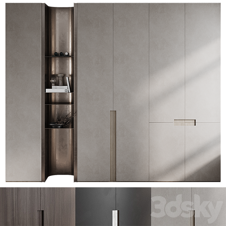 Wardrobe Glowe 3DS Max Model - thumbnail 1