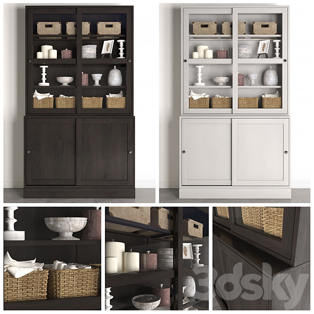 Wardrobe Havsta _ Havsta with sliding doors 3ds Max - thumbnail 1