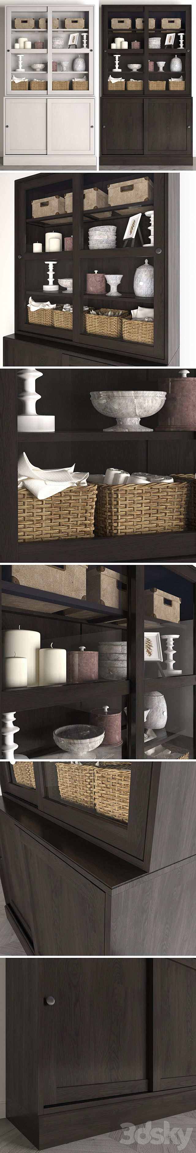 Wardrobe Havsta _ Havsta with sliding doors 3ds Max - thumbnail 2