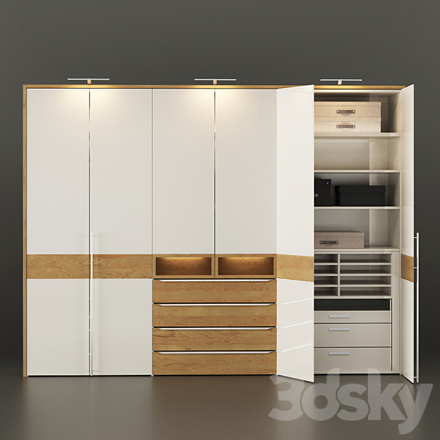 Wardrobe Hülsta METIS PLUS 3ds Max - thumbnail 1