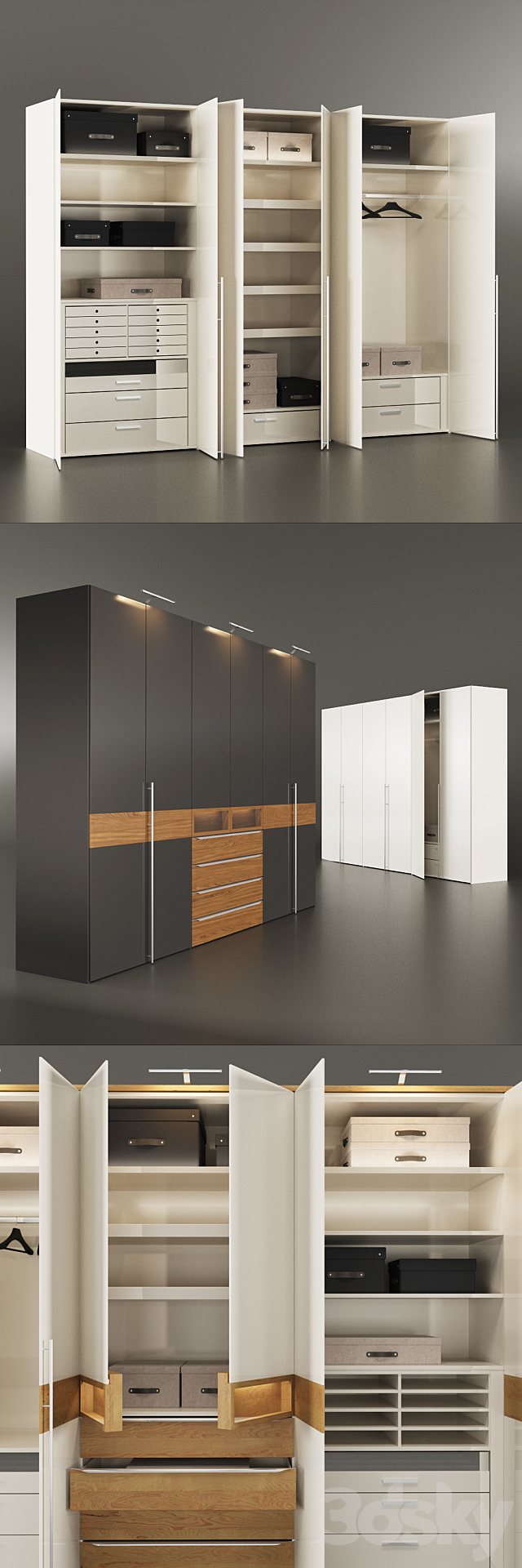 Wardrobe Hülsta METIS PLUS 3ds Max - thumbnail 2