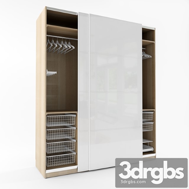 Wardrobe ikea pax 3dsmax Download - thumbnail 1