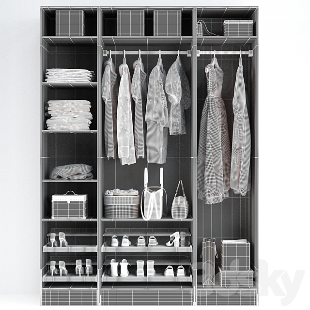 Wardrobe Ikea Pax 3DSMax File - thumbnail 4