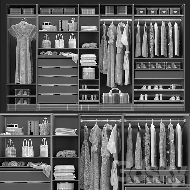 Wardrobe Ikea PAX 3DSMax File - thumbnail 4