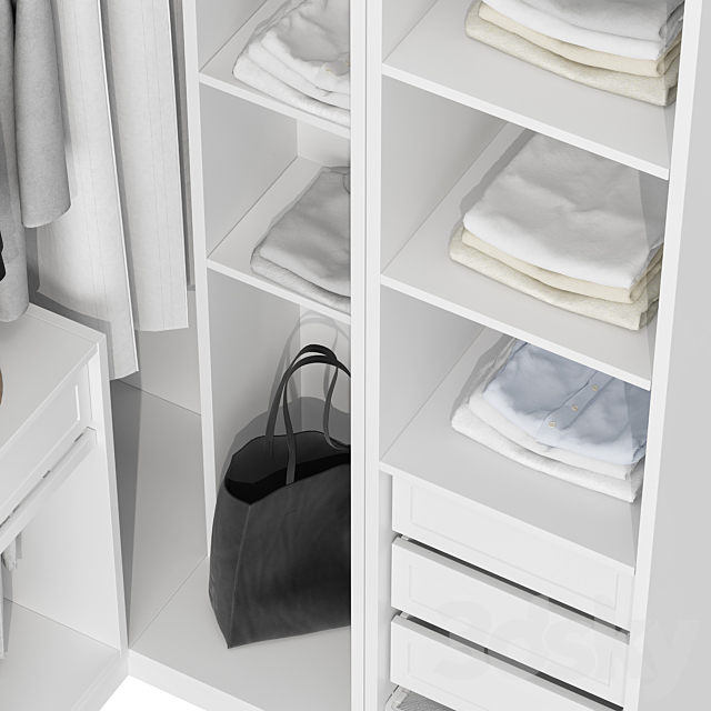 Wardrobe IKEA Set 03 3DS Max Model - thumbnail 5