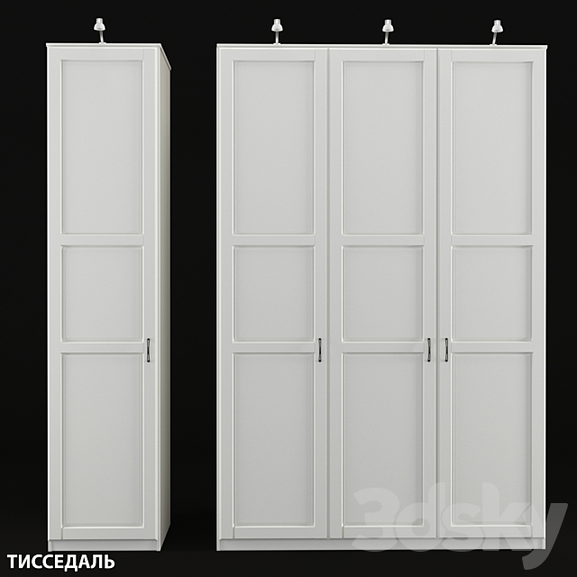 Wardrobe IKEA TISSEDAL 3DSMax File - thumbnail 1