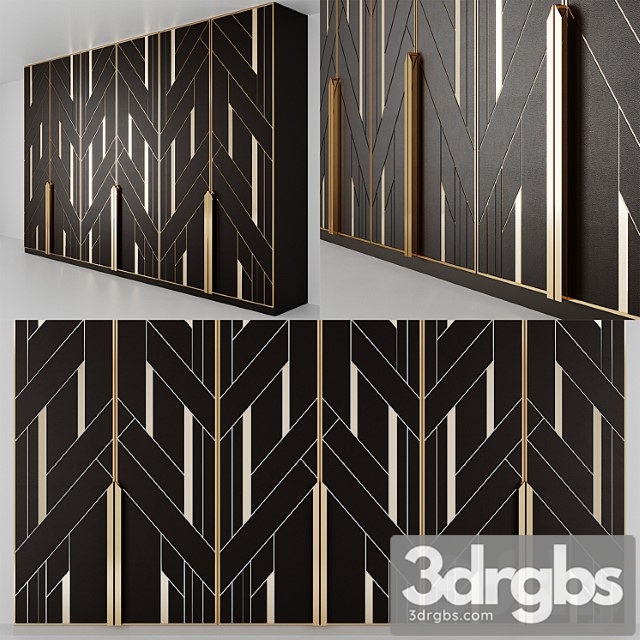 Wardrobe In Art Deco Style 3dsmax Download - thumbnail 1