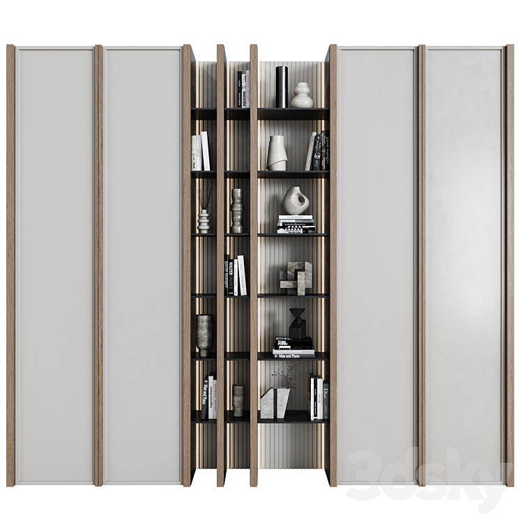 Wardrobe in modern style 43 3DS Max Model - thumbnail 1