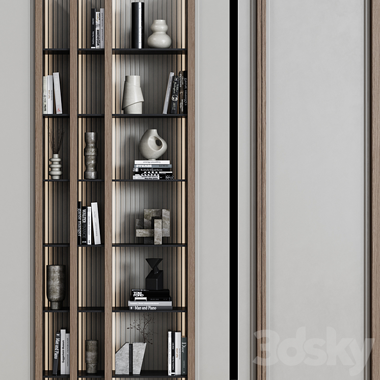 Wardrobe in modern style 43 3DS Max Model - thumbnail 2