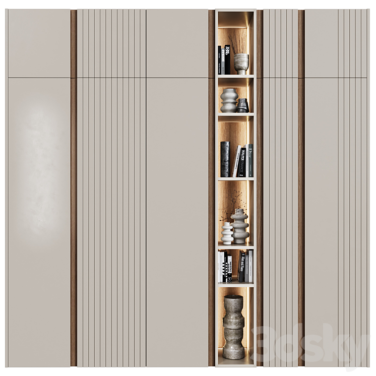 Wardrobe in modern style 47 3DS Max Model - thumbnail 3