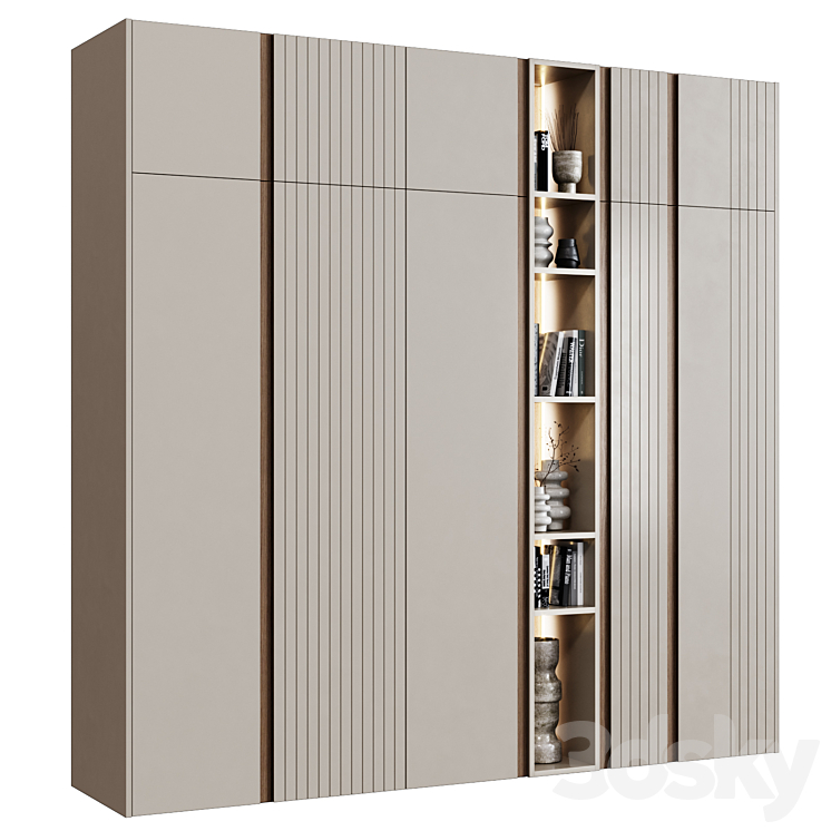 Wardrobe in modern style 47 3DS Max - thumbnail 2