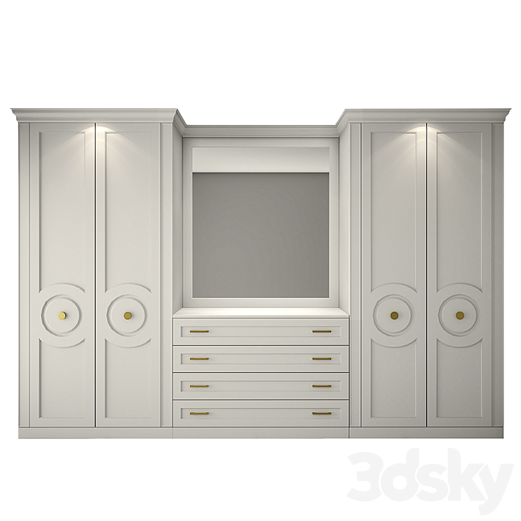 Wardrobe in Varzi's bedroom 3DS Max - thumbnail 1