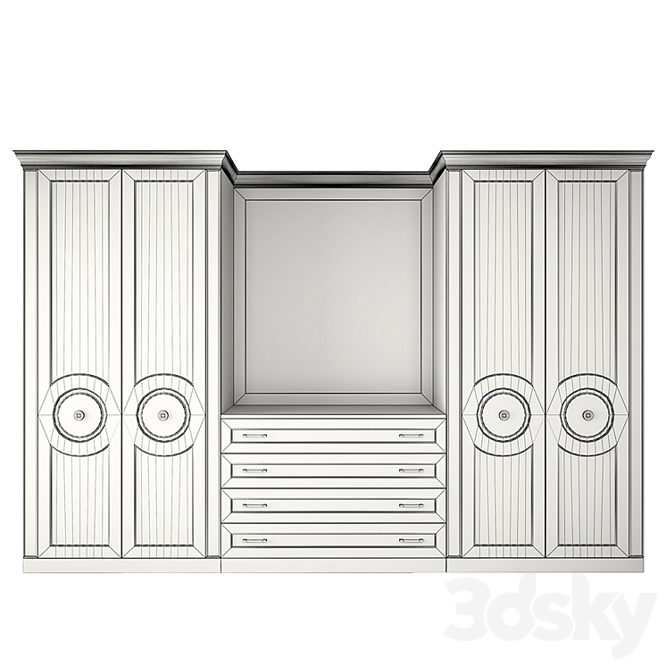 Wardrobe in Varzi's bedroom 3DS Max - thumbnail 2