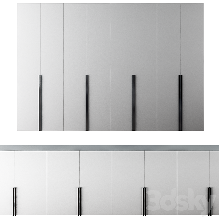 Wardrobe Liscia 3DS Max - thumbnail 1