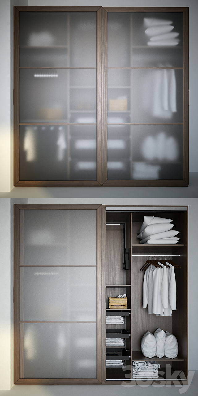 Wardrobe Mebelux Asceta 3DS Max Model - thumbnail 2