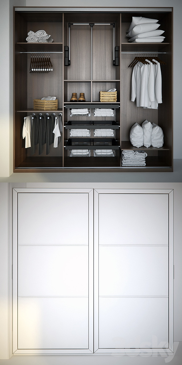 Wardrobe Mebelux Asceta 3DS Max Model - thumbnail 3