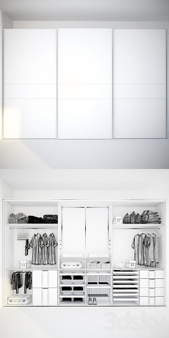 Wardrobe Mebelux Borioso 3DS Max Model - thumbnail 3