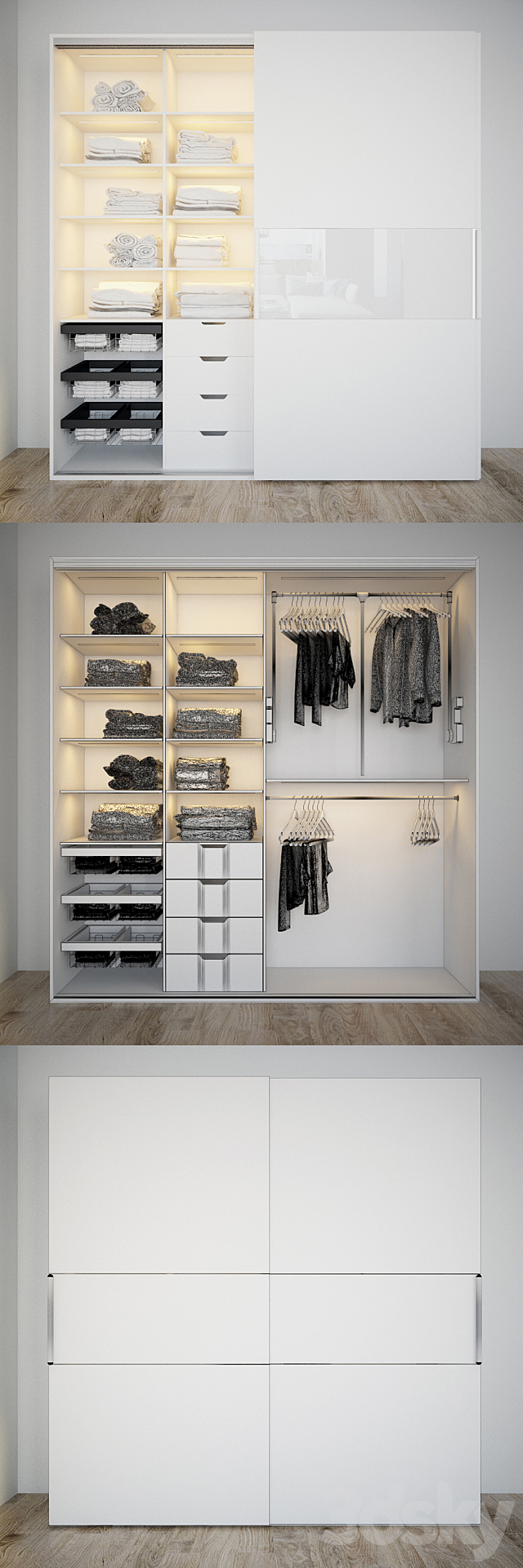 Wardrobe Mebelux Netto 3DS Max Model - thumbnail 3