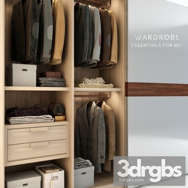 Wardrobe Men 3dsmax Download - thumbnail 1