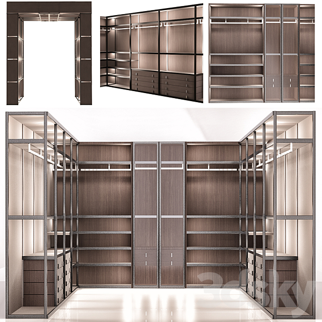 Wardrobe MisuraEmme Palo Alto 3ds Max - thumbnail 1