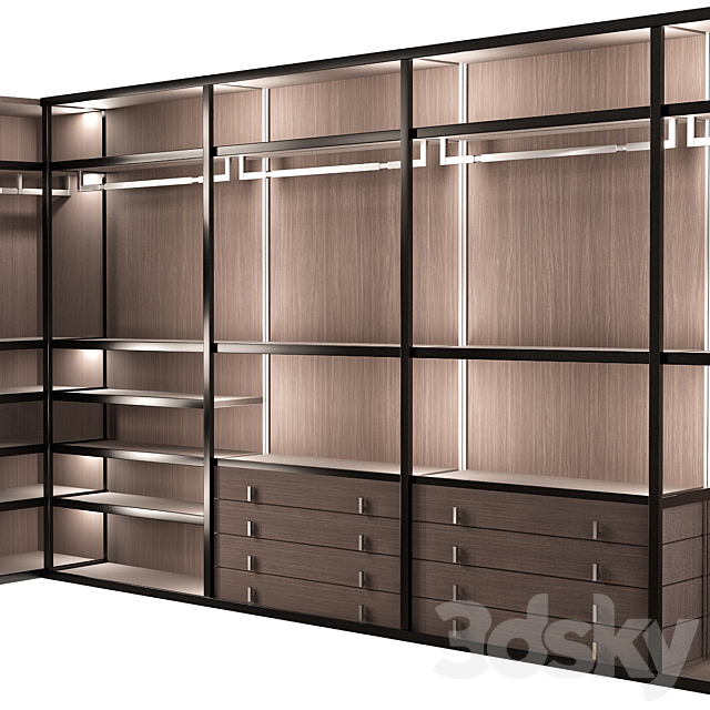 Wardrobe MisuraEmme Palo Alto 3ds Max - thumbnail 2