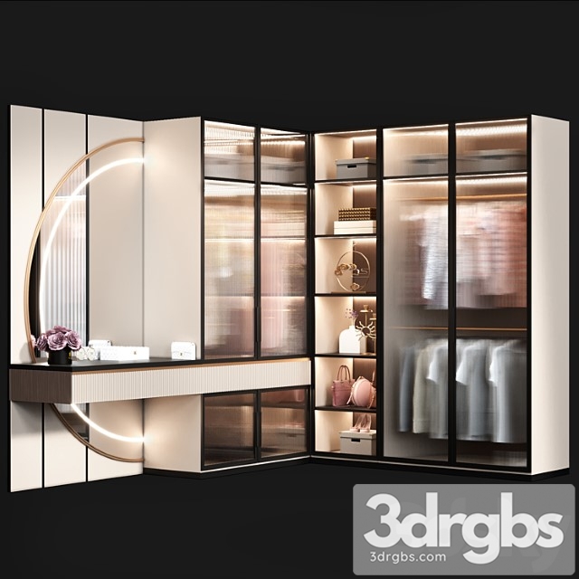 Wardrobe Modern 7 1 3dsmax Download - thumbnail 1