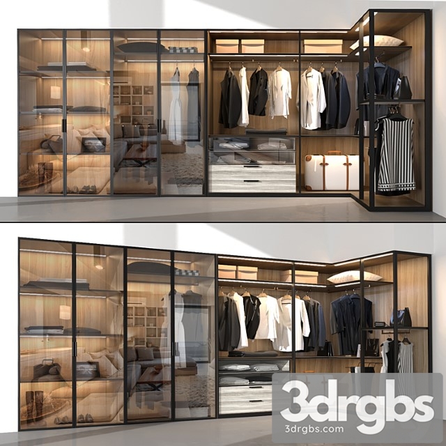 Wardrobe molteni & c 3dsmax Download - thumbnail 1