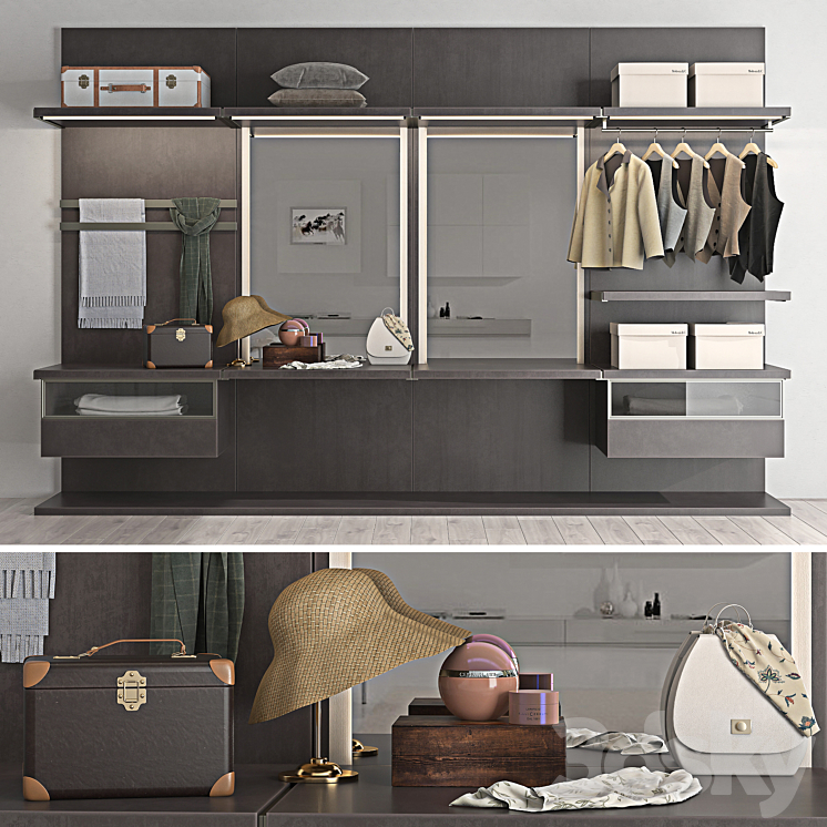 Wardrobe Molteni & C \/ Dada 3DS Max - thumbnail 1