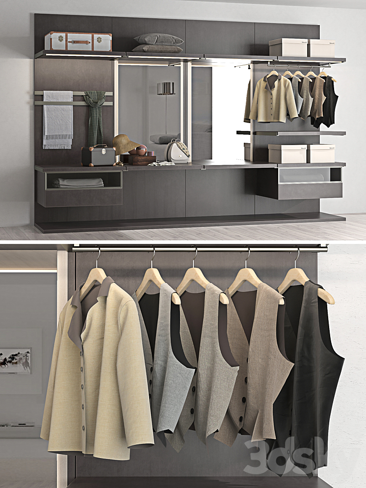 Wardrobe Molteni & C \/ Dada 3DS Max - thumbnail 2