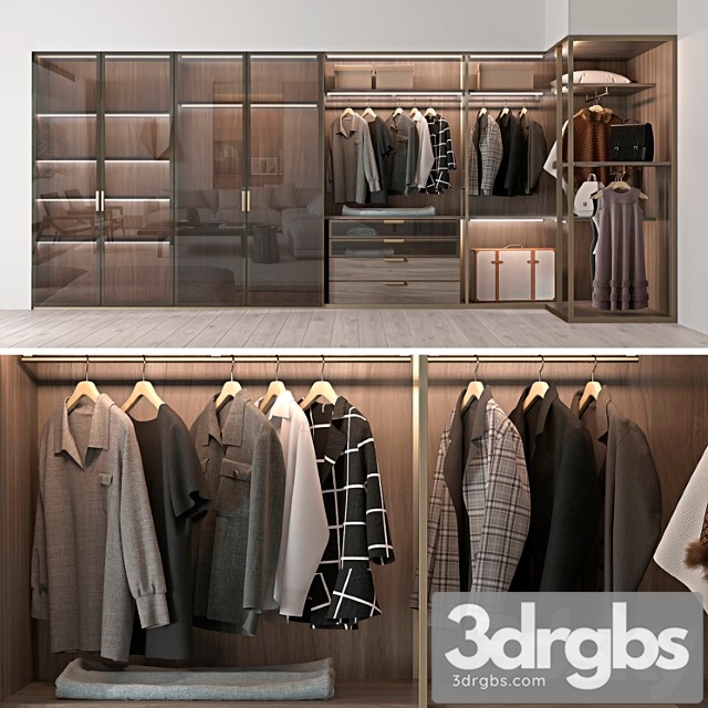 Wardrobe molteni & c_2 3dsmax Download - thumbnail 1