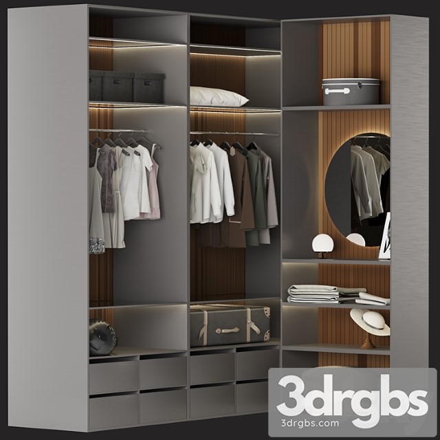 Wardrobe No 04 3dsmax Download - thumbnail 1