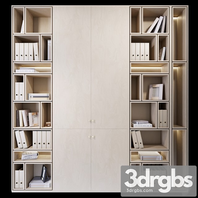 Wardrobe   plywood 3dsmax Download - thumbnail 1