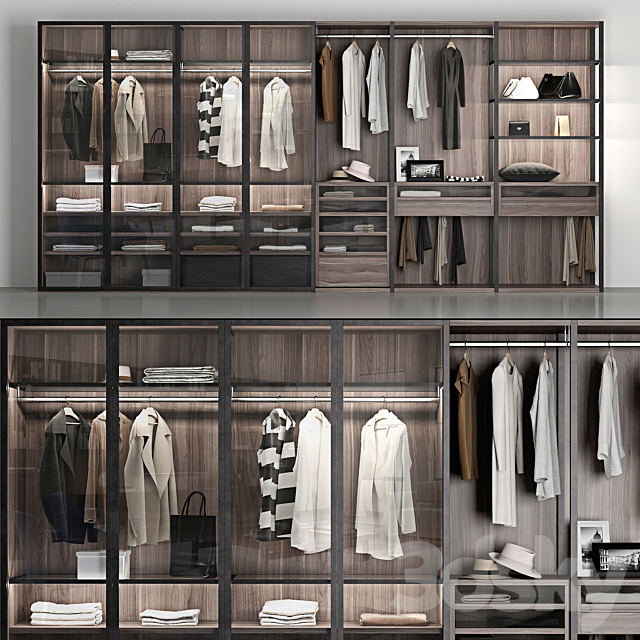 wardrobe Poliform wardrobe 3DSMax File - thumbnail 1