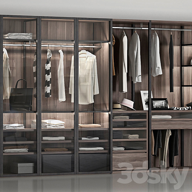 wardrobe Poliform wardrobe 3DSMax File - thumbnail 2