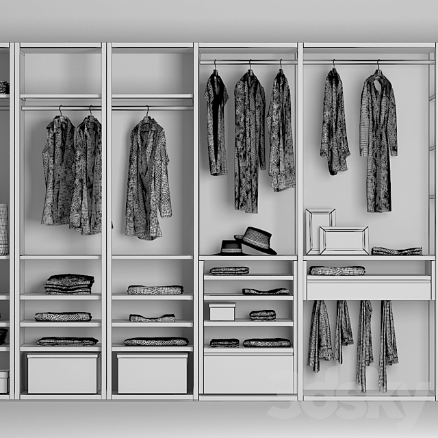 wardrobe Poliform wardrobe 3DSMax File - thumbnail 3