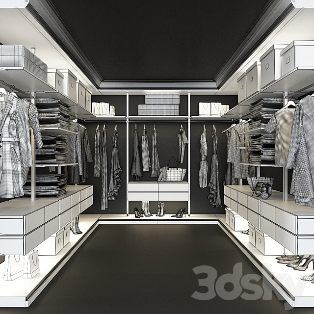 Wardrobe Raumplus Uno_1 3DSMax File - thumbnail 3