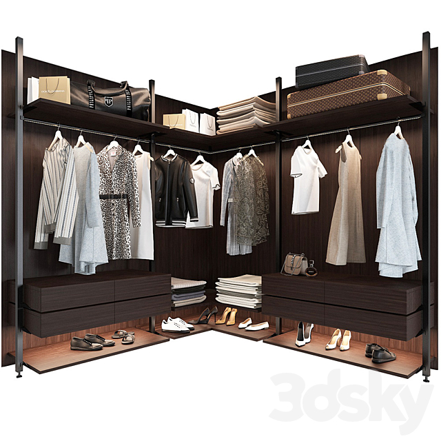 Wardrobe Raumplus Uno_2 3DS Max Model - thumbnail 2