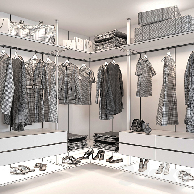 Wardrobe Raumplus Uno_2 3DS Max Model - thumbnail 3