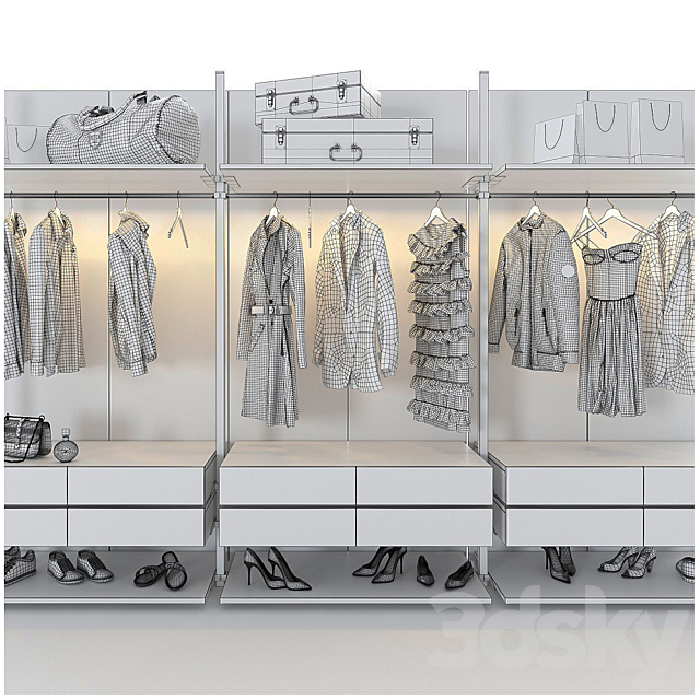 Wardrobe Raumplus Uno_3 3DS Max Model - thumbnail 2