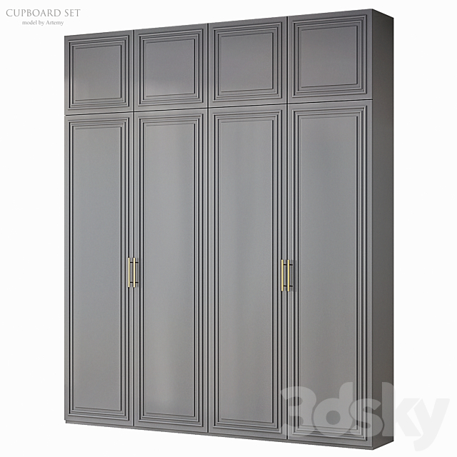 Wardrobe Set 25 3ds Max - thumbnail 2