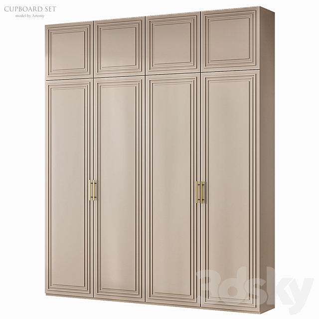 Wardrobe Set 25 3ds Max - thumbnail 3