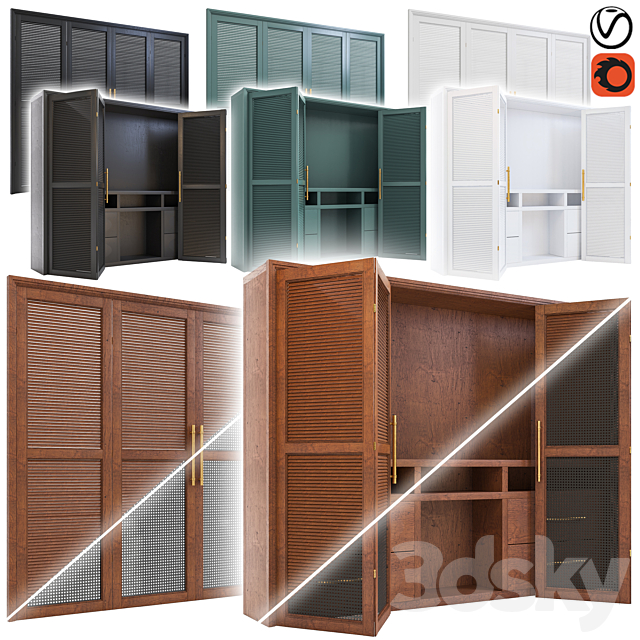 Wardrobe-set02-S.mgdm.F 3ds Max - thumbnail 1