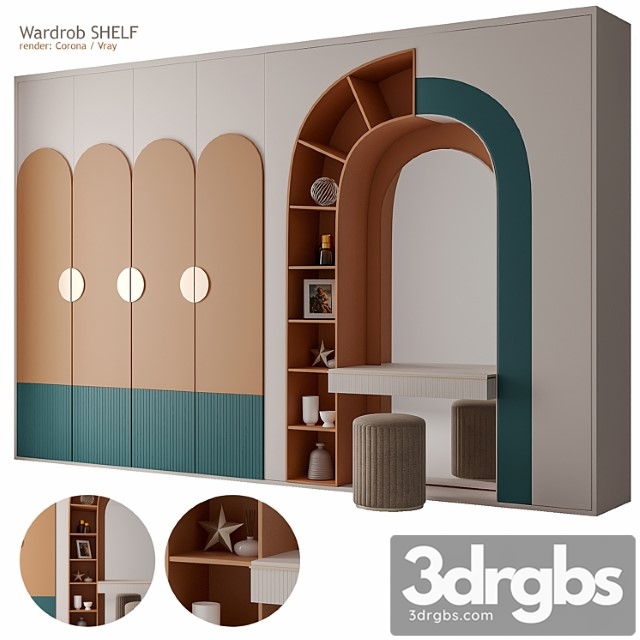 Wardrobe Shelf 3dsmax Download - thumbnail 1