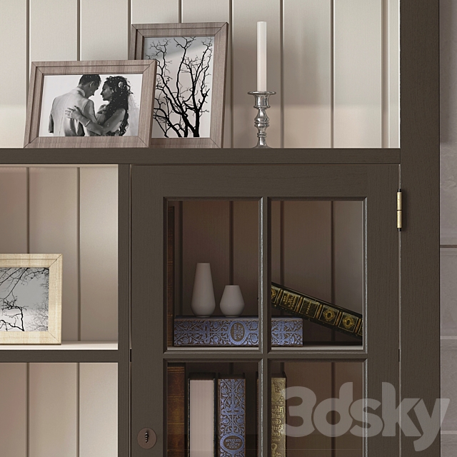 Wardrobe showcase Gustave 3DS Max Model - thumbnail 3