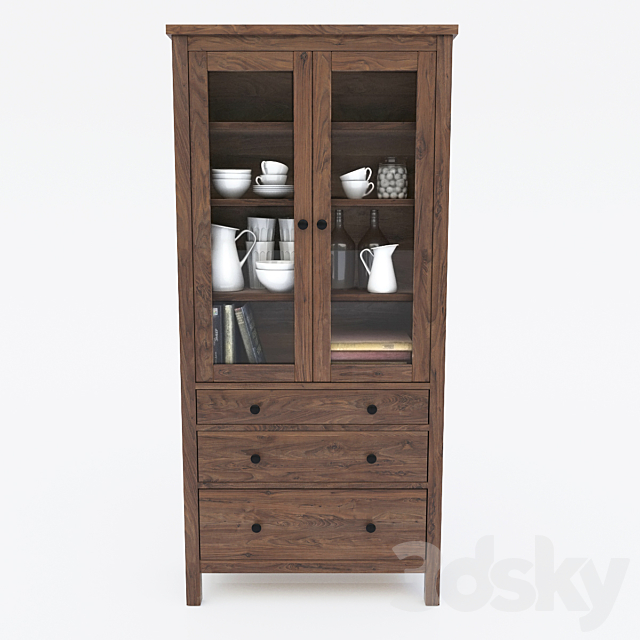 Wardrobe showcase IKEA HEMNES 3DSMax File - thumbnail 2