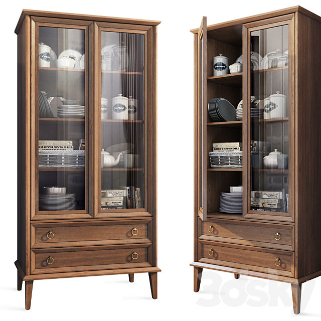 Wardrobe showcase Palermo. Cabinet showcase by Dogta SH 3ds Max - thumbnail 1