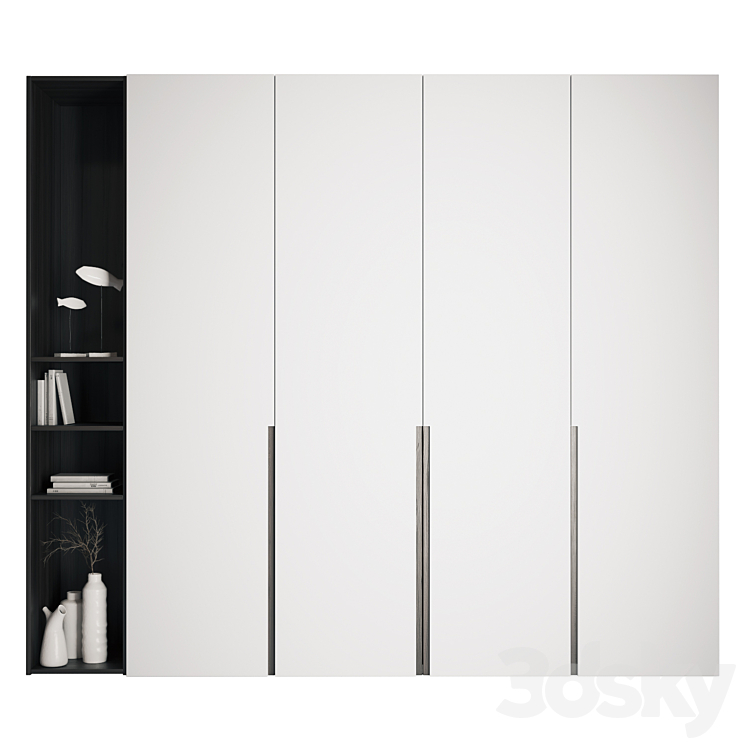 Wardrobe Silenia 3DS Max Model - thumbnail 2