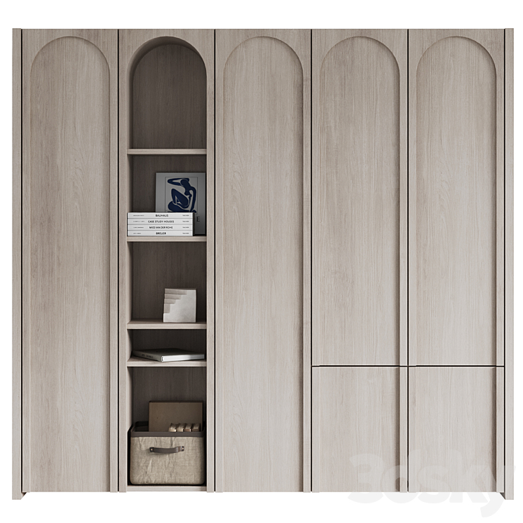 Wardrobe small Arc 3DS Max Model - thumbnail 2